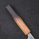 Santoku Silver Steel #3 Polished Yaki Urushi Handle 165mm (6.5”)-[Musashi]-[Japanese-Kitchen-Knives]