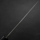 Santoku Silver Steel #3 Tsuchime Damascus Buffalo Ebony Handle 170mm (6.7”)-[Musashi]-[Japanese-Kitchen-Knives]