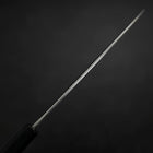 Santoku Stainless Clad Blue Steel #2 Kurouchi Rubber Handle 165mm (6.5”)-[Musashi]-[Japanese-Kitchen-Knives]