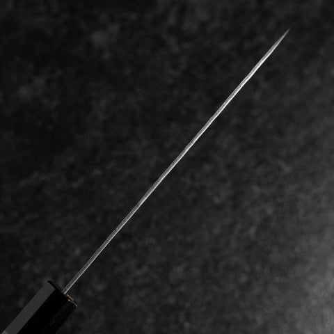 Santoku Sweden Stainless Steel Nashiji Washi Damascus Black Walnut Handle 165mm (6.5”)-[Musashi]-[Japanese-Kitchen-Knives]