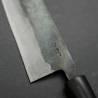 Santoku V-Toku Kurouchi Damascus Buffalo Magnolia Handle 170mm (6.7”)-[Musashi]-[Japanese-Kitchen-Knives]