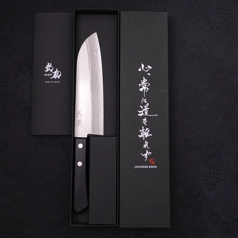 Santoku VG-1 Damascus Western Handle 170mm (6.7”)-[Musashi]-[Japanese-Kitchen-Knives]