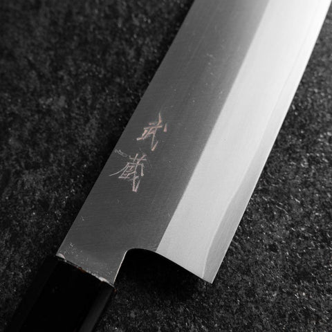 Santoku VG-1 Kasumi Fire Urushi Handle 180mm (7”)-[Musashi]-[Japanese-Kitchen-Knives]