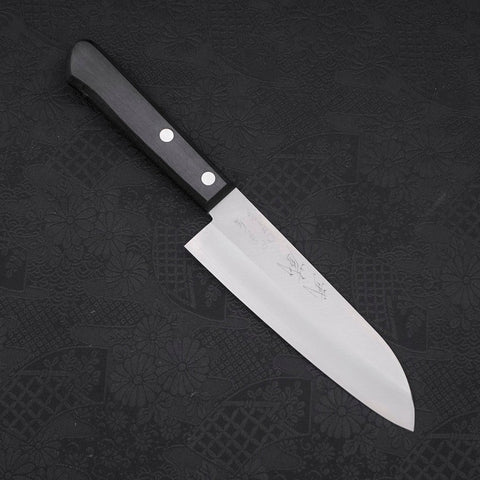 Santoku VG-1 Polished Western Black Handle 140mm (5.5”)-[Musashi]-[Japanese-Kitchen-Knives]