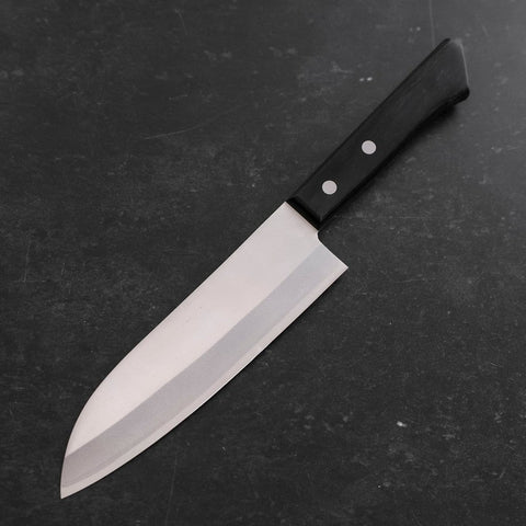 Santoku VG-1 Polished Western Black Handle 165mm (6.5”)-[Musashi]-[Japanese-Kitchen-Knives]