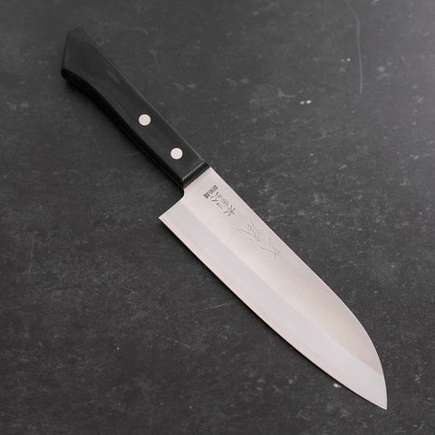 Santoku VG-1 Polished Western Black Handle 165mm (6.5”)-[Musashi]-[Japanese-Kitchen-Knives]