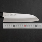 Santoku VG-1 Polished Western Black Handle 170mm (Tsuba-nashi) (6.7”)-[Musashi]-[Japanese-Kitchen-Knives]