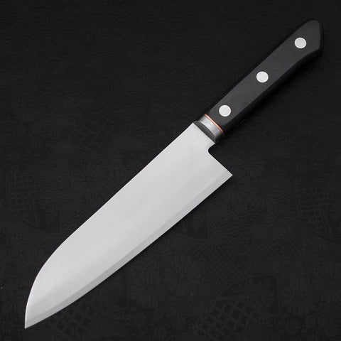 Santoku VG-1 Polished Western Copper Inlay Handle 165mm (6.5”)-[Musashi]-[Japanese-Kitchen-Knives]