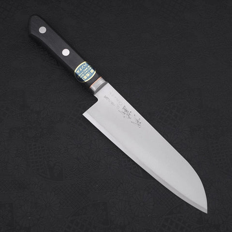 Santoku VG-1 Polished Western Copper Inlay Handle 165mm (6.5”)-[Musashi]-[Japanese-Kitchen-Knives]
