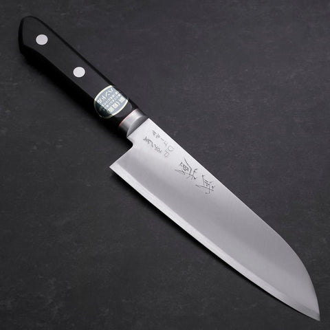 Santoku VG-1 Polished Western Copper Inlay Handle 165mm (6.5”)-[Musashi]-[Japanese-Kitchen-Knives]