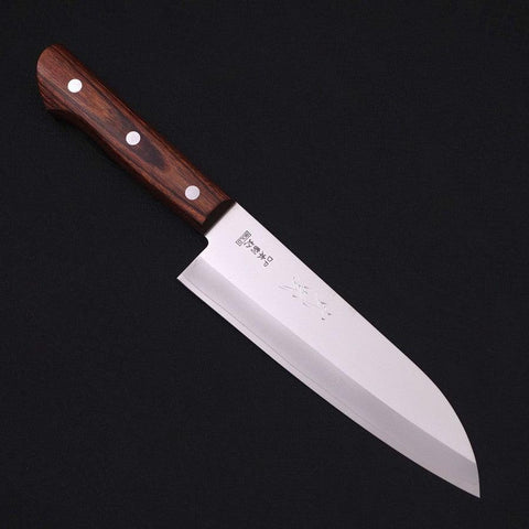 Santoku VG-1 Polished Western Mahogany Handle 165mm (6.5”)-[Musashi]-[Japanese-Kitchen-Knives]