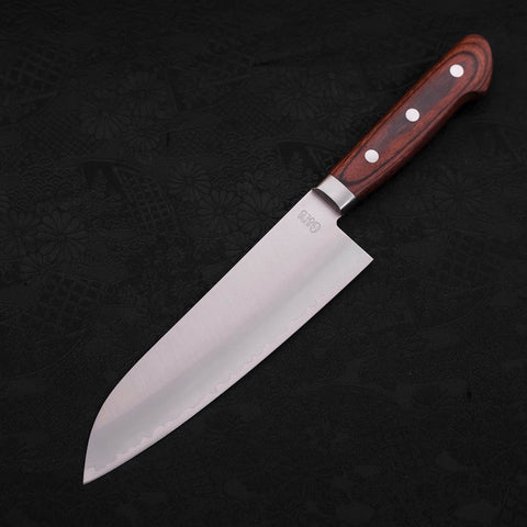 Santoku VG-1 Polished Western Mahogany Handle 170mm (6.7”)-[Musashi]-[Japanese-Kitchen-Knives]