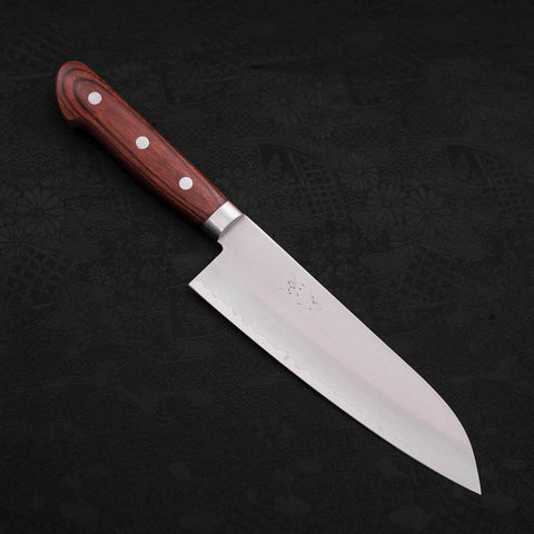 Santoku VG-1 Polished Western Mahogany Handle 170mm (6.7”)-[Musashi]-[Japanese-Kitchen-Knives]