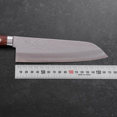 Santoku VG-1 Tsuchime Western Mahogany Handle 165mm (6.5”)-[Musashi]-[Japanese-Kitchen-Knives]