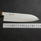 Santoku VG-10 Damascus Buffalo Light Pink Maple Handle 180mm (7”)-[Musashi]-[Japanese-Kitchen-Knives]