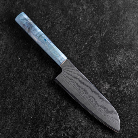 Santoku VG-10 Damascus Coral Shore Handle 165mm (6.5”)-[Musashi]-[Japanese-Kitchen-Knives]