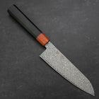 Santoku VG-10 Damascus Shitan Ebony Handle 165mm (6.5”)-[Musashi]-[Japanese-Kitchen-Knives]
