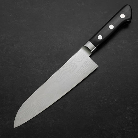 Santoku VG-10 Damascus Western Black Cherry Handle 175mm (6.8”)-[Musashi]-[Japanese-Kitchen-Knives]