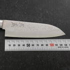 Santoku VG-10 Damascus Western Black Handle 135mm (5.3”)-[Musashi]-[Japanese-Kitchen-Knives]