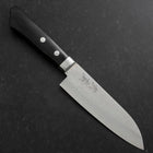 Santoku VG-10 Damascus Western Black Handle 135mm (5.3”)-[Musashi]-[Japanese-Kitchen-Knives]