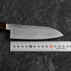 Santoku VG-10 Damascus Yamanaka Black Urushi Handle 130mm (5.1”)-[Musashi]-[Japanese-Kitchen-Knives]