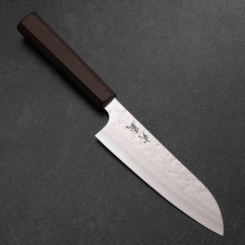 Santoku VG-10 Nashiji Wenge Handle 165mm (6.5”)-[Musashi]-[Japanese-Kitchen-Knives]