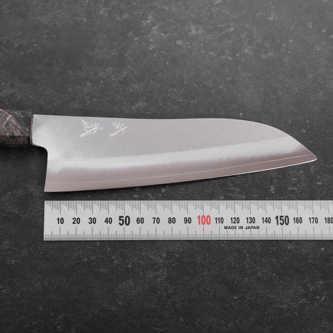 Santoku VG-10 Polished Maple Handle 180mm (7”)-[Musashi]-[Japanese-Kitchen-Knives]