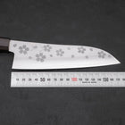 Santoku VG-10 Polished Sakura Ebony Handle 175mm (6.8”)-[Musashi]-[Japanese-Kitchen-Knives]