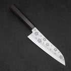 Santoku VG-10 Polished Sakura Ebony Handle 175mm (6.8”)-[Musashi]-[Japanese-Kitchen-Knives]