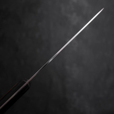 Santoku VG-10 Polished Western Black Brown Handle 170mm (6.7”)-[Musashi]-[Japanese-Kitchen-Knives]