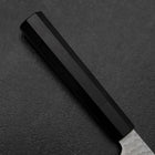 Santoku VG-10 Tsuchime Buffalo Ebony Handle 165mm (6.5”)-[Musashi]-[Japanese-Kitchen-Knives]