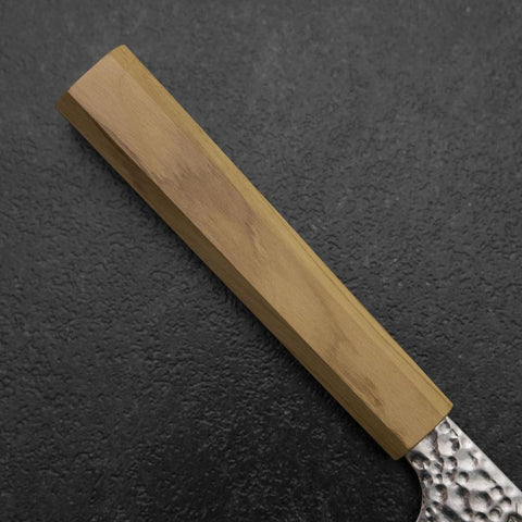 Santoku VG-10 Tsuchime Damascus Olive Handle 165mm (6.5”)-[Musashi]-[Japanese-Kitchen-Knives]