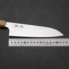Santoku VG-10 Tsuchime Damascus Olive Handle 165mm (6.5”)-[Musashi]-[Japanese-Kitchen-Knives]