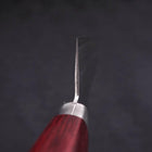 Santoku VG-10 Tsuchime Damascus Western Red Handle 170mm (6.7”)-[Musashi]-[Japanese-Kitchen-Knives]