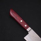 Santoku VG-10 Tsuchime Damascus Western Red Handle 170mm (6.7”)-[Musashi]-[Japanese-Kitchen-Knives]