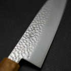 Santoku VG-10 Tsuchime Damascus Yaki-Urushi Handle 170mm (6.7”)-[Musashi]-[Japanese-Kitchen-Knives]