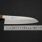 Santoku VG-10 Tsuchime Damascus Yaki-Urushi Handle 170mm (6.7”)-[Musashi]-[Japanese-Kitchen-Knives]