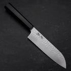 Santoku VG-10 Tsuchime Ebony Handle 165mm (6.5”)-[Musashi]-[Japanese-Kitchen-Knives]