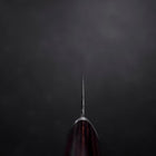 Santoku VG-10 Tsuchime Oval Mahogany Handle 165mm (6.5”)-[Musashi]-[Japanese-Kitchen-Knives]