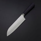 Santoku VG-10 Tsuchime Oval Purple Handle 165mm (6.5”)-[Musashi]-[Japanese-Kitchen-Knives]