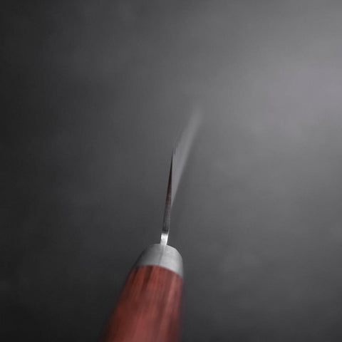Santoku VG-10 Tsuchime Western Mahogany Handle 175mm (6.8”)-[Musashi]-[Japanese-Kitchen-Knives]
