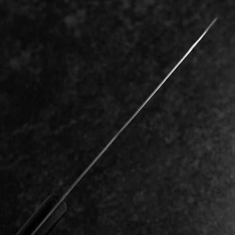 Santoku VG-5 Polished Western Black Handle 170mm (Tsuba Nashi) (6.7”)-[Musashi]-[Japanese-Kitchen-Knives]