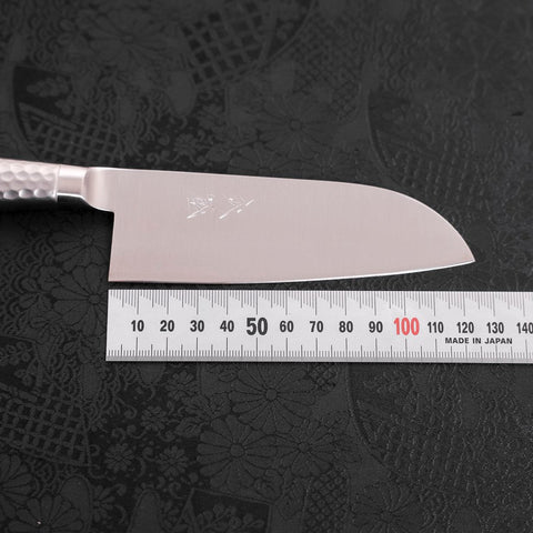 Santoku VG-5 Polished Western Handle 120mm (4.7”)-[Musashi]-[Japanese-Kitchen-Knives]