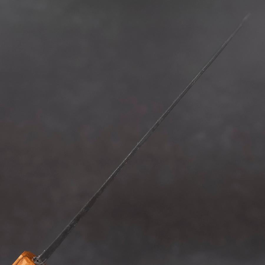 Santoku White Steel #2 Kurouchi Oak Handle 165mm (6.5”)-[Musashi]-[Japanese-Kitchen-Knives]
