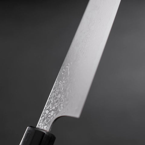 Santoku ZA-18 Damascus Buffalo Magnolia Handle 180mm (7”)-[Musashi]-[Japanese-Kitchen-Knives]