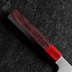 Santoku ZDP-189 Polished Red Shitan Handle 165mm (6.5”)-[Musashi]-[Japanese-Kitchen-Knives]