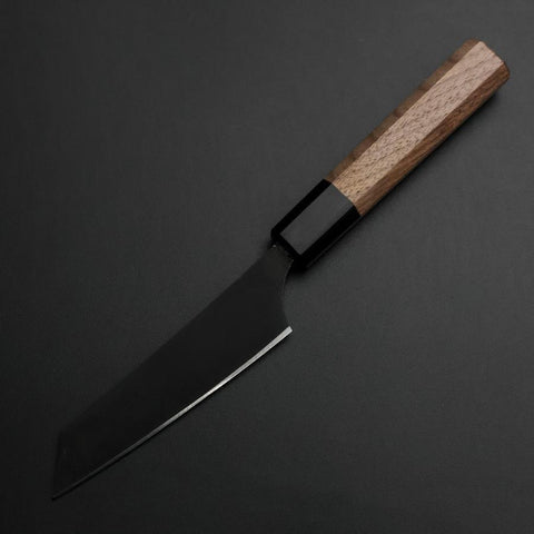 Steak knife AUS-8 Kurouchi Walnut Handle 115mm (4.5”)-[Musashi]-[Japanese-Kitchen-Knives]