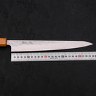 Sujihiki AUS-10 Nashiji Damascus Yaki Urushi Handle 240mm (9.4”)-[Musashi]-[Japanese-Kitchen-Knives]