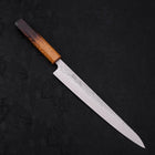 Sujihiki AUS-10 Nashiji Damascus Yaki Urushi Handle 240mm (9.4”)-[Musashi]-[Japanese-Kitchen-Knives]