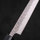 Sujihiki AUS-10 Tsuchime Damascus Dark Blue Urushi Handle 240mm (9.4”)-[Musashi]-[Japanese-Kitchen-Knives]